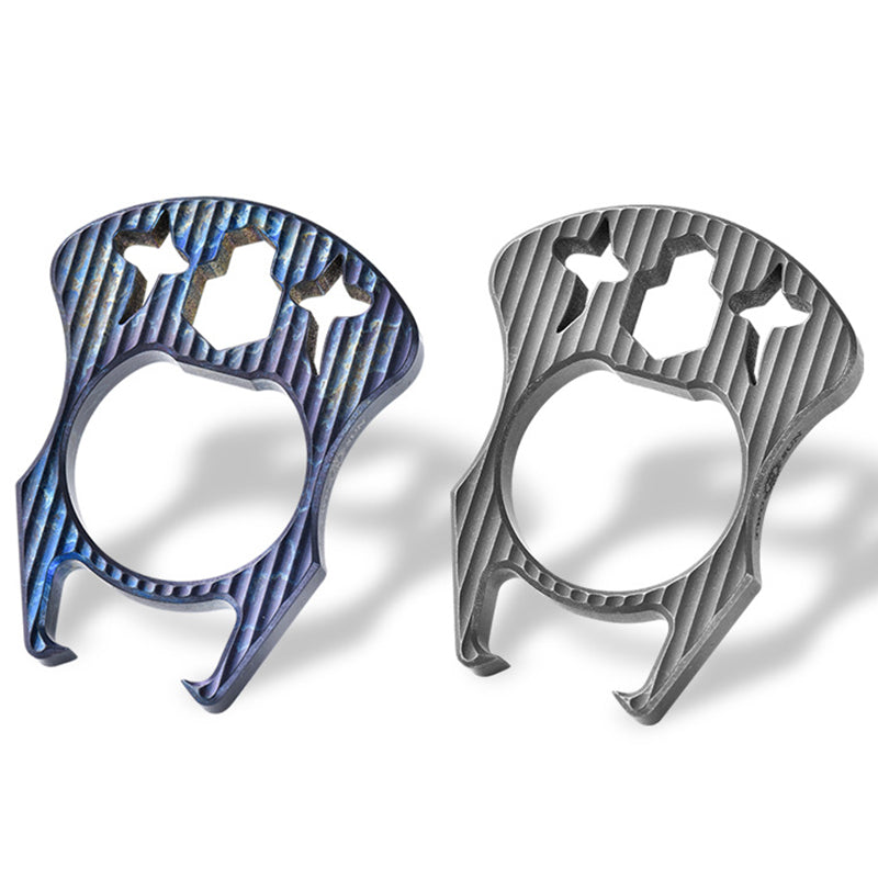 Mini Multifunctional Titanium Bottle Opening EDC Tool Hung on The Keychain