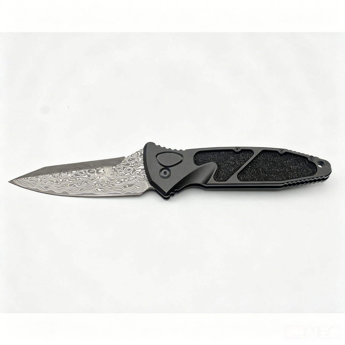 Damascus Steel EDC Keychain Tool | Aviation Aluminum Handle | Pocket Gear