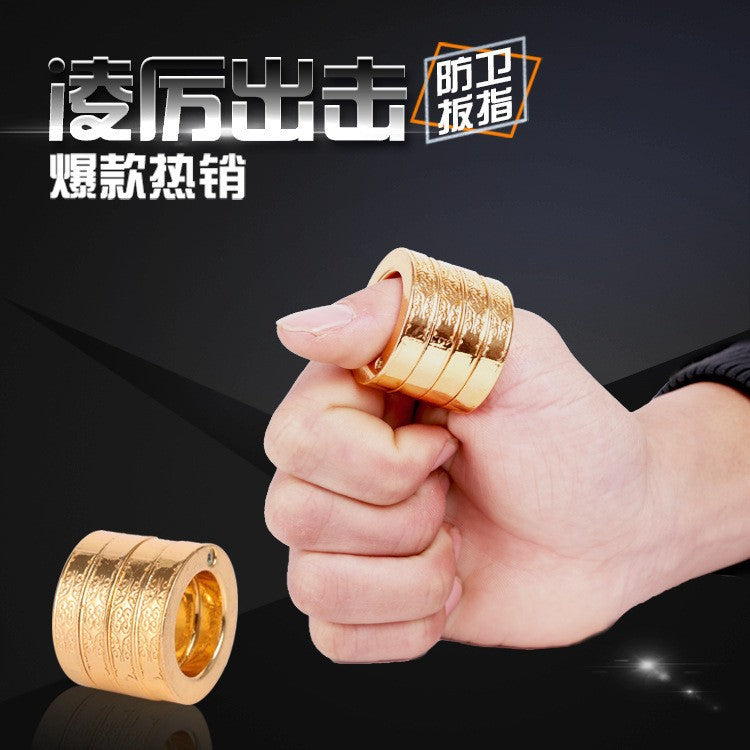 Stainless Steel EDC Ring | Outdoor Metal Finger Accessory | CNC Machined