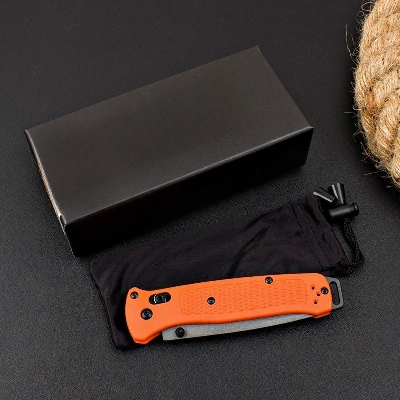 BM537GY Orange Fiberglass Handle Folding Outdoor Tool