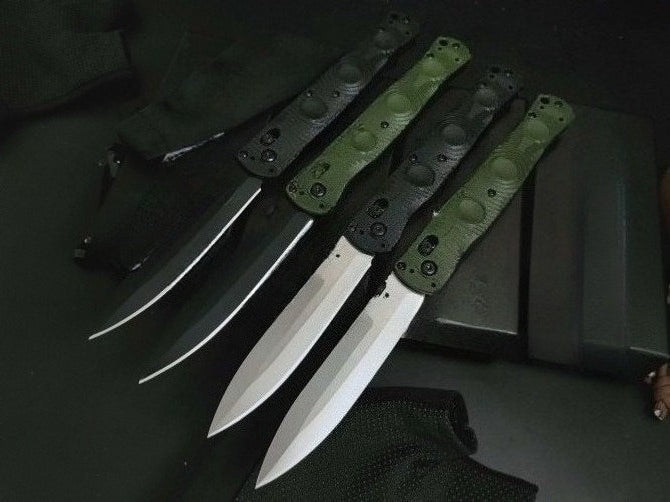 BM391 D2 Steel Nylon Fiberglass Plastic Handle Folding Outdoor Tool