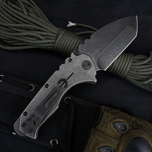 Outdoor Folding 9cr18mov Stonewash Steel G10 Handle Camping Pocket Tool