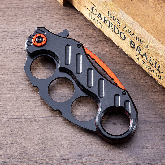 Folding Outdoor Black Multi-functional EDC Tool