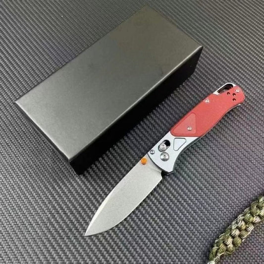 BM535-09 Red Aviation Aluminum G10 Outdoor Folding Tool