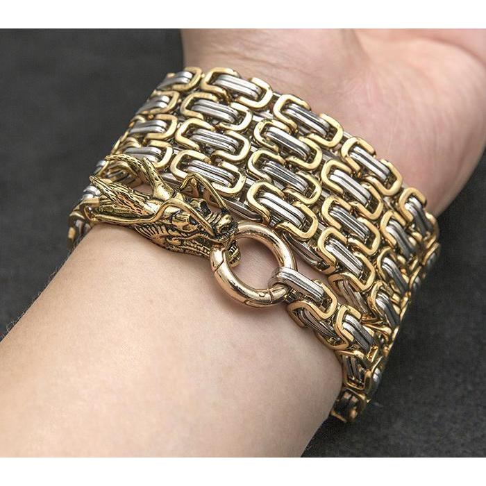 Golden Dragon Full Stainless Steel Self Defense Chain - Tacsafeworld EDC Gadgets