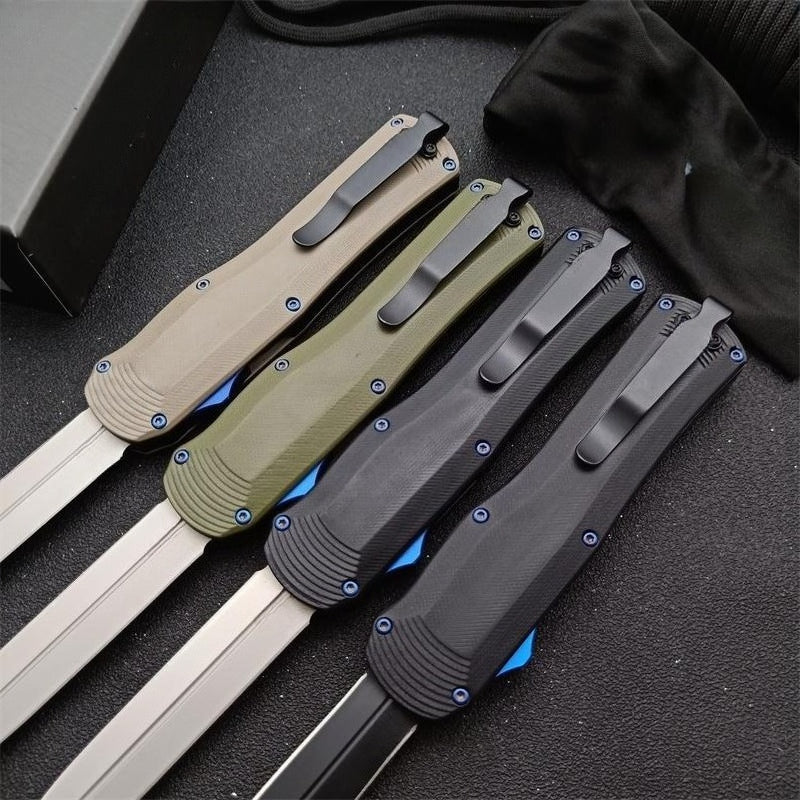 BM3400 G10 Composite Handle with Titanium Matte Finish for Outdoor Portable Tools