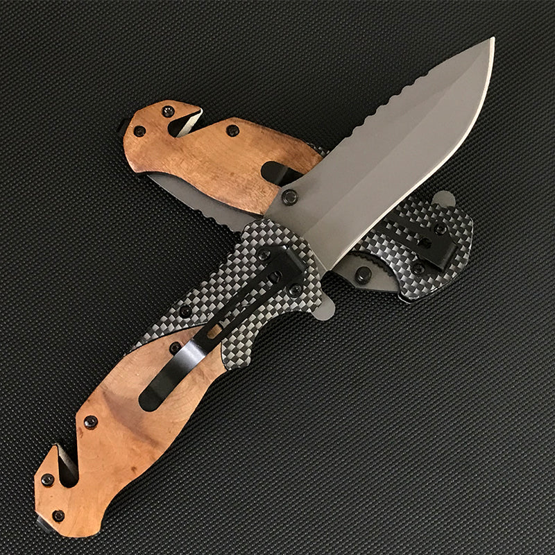 Liome X50 Pocket Outdoor Multifunctional Folding Wooden Handle EDC Tool