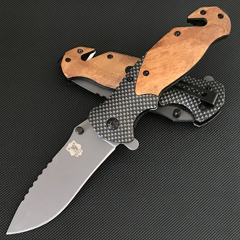 Liome X50 Pocket Outdoor Multifunctional Folding Wooden Handle EDC Tool