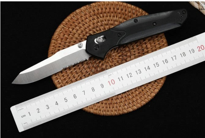 BM940 G10 Handle Stonewashed Surface Outdoor Folding Tool