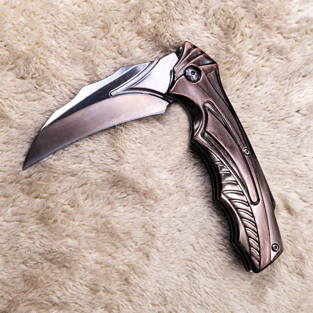 DA158 Creative Antique Bronze Handle Folding Outdoor Tool
