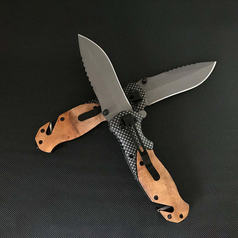 Liome X50 Pocket Outdoor Multifunctional Folding Wooden Handle EDC Tool