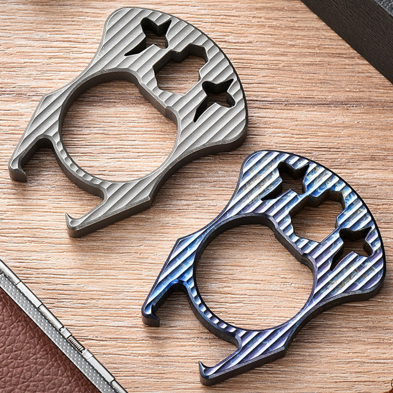 Mini Multifunctional Titanium Bottle Opening EDC Tool Hung on The Keyaccessoryr