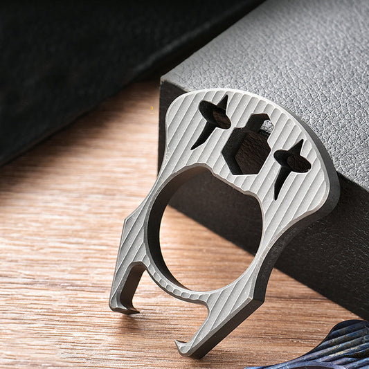 Mini Multifunctional Titanium Bottle Opening EDC Tool Hung on The Keyaccessoryr