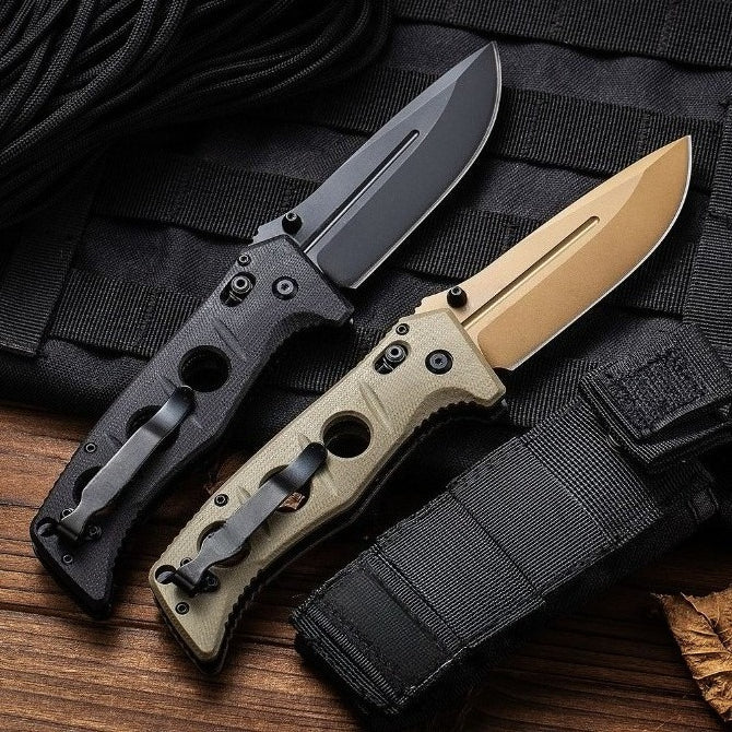 BM275SFE-2 G10 D2 Steel Titanium Coated Outdoor Folding Tool