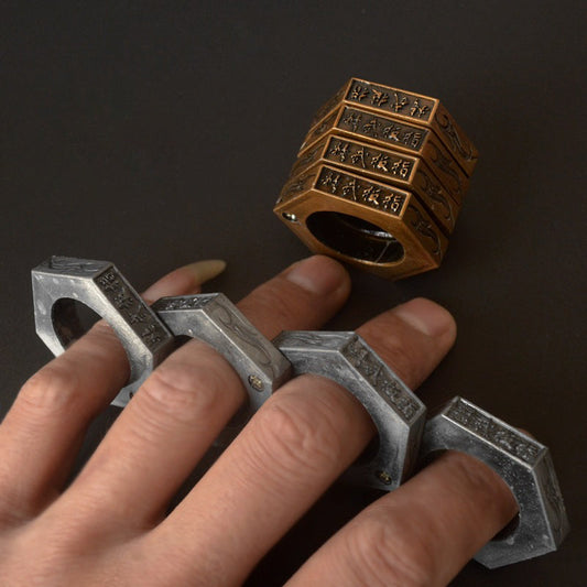 Folding Magic Hexagon Ring Outdoor EDC Tools