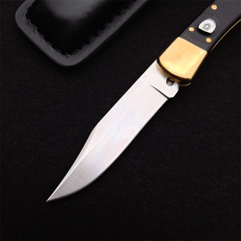 Single Handle Copper Rivet Black Rosewood Wood Bk 110 Outdoor Folding Tool