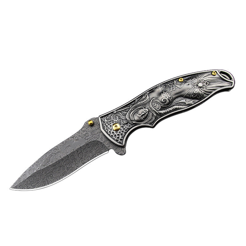 Female God Handle Folding Outdoor Pocket EDC Tool