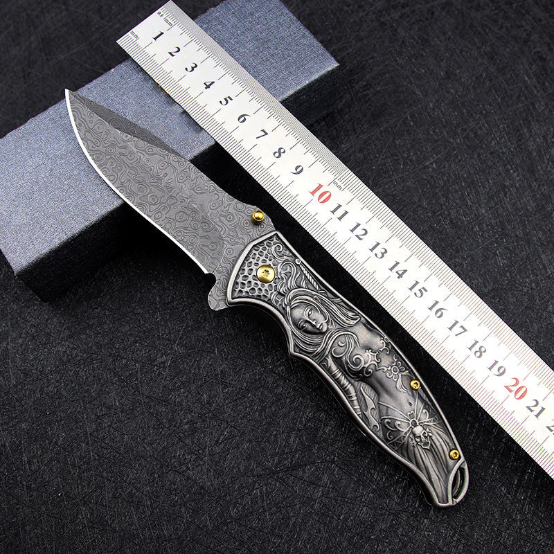 Female God Handle Folding Outdoor Pocket EDC Tool