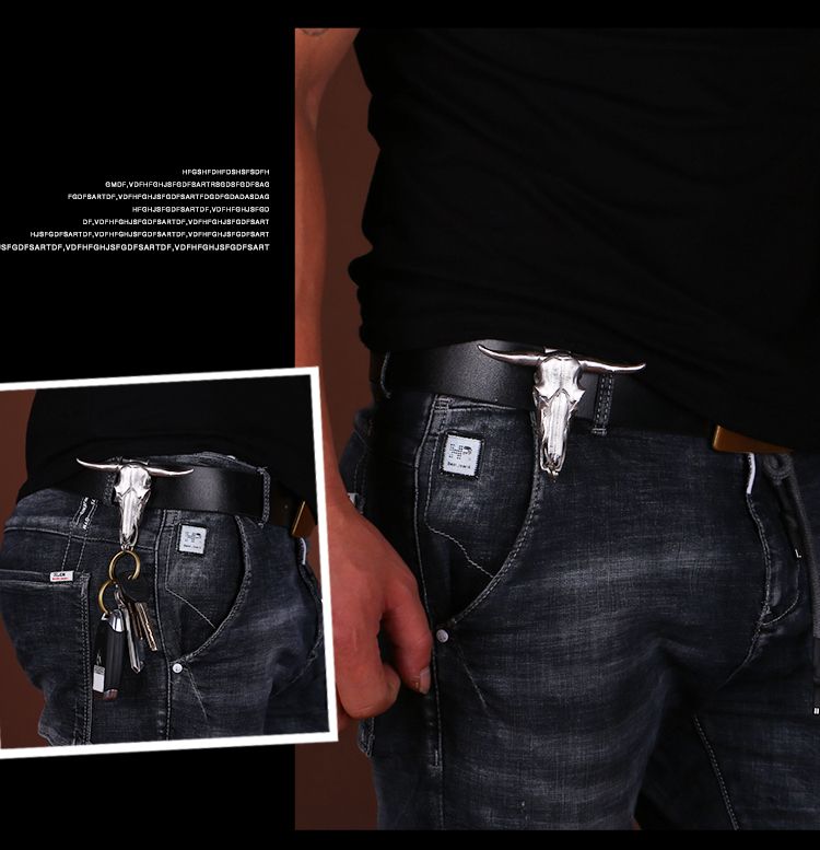 Mini Bullhead Pocket Keyaccessoryr Backpack Charm EDC Tools