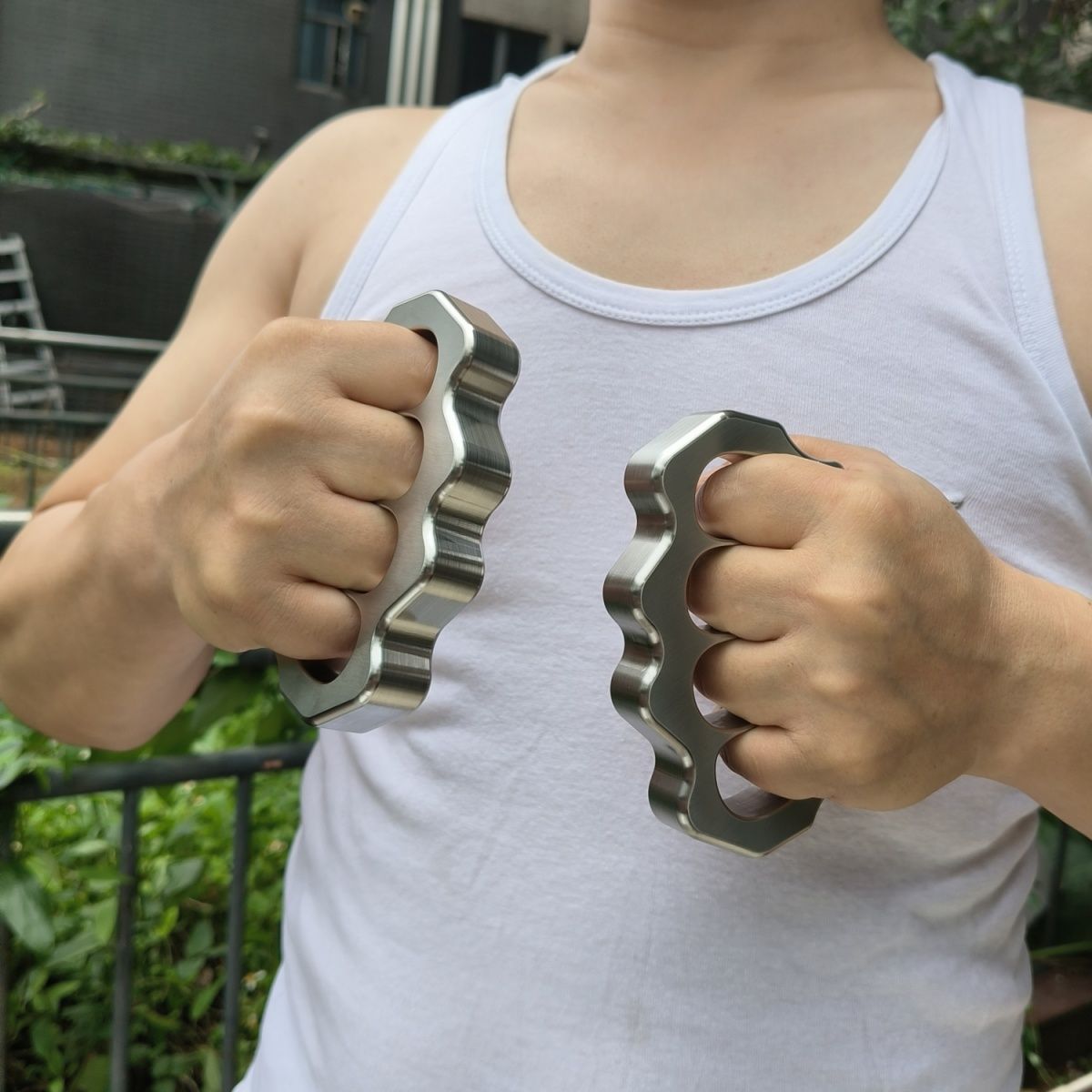 Thickened Steel Four-hole Outdoor Tool