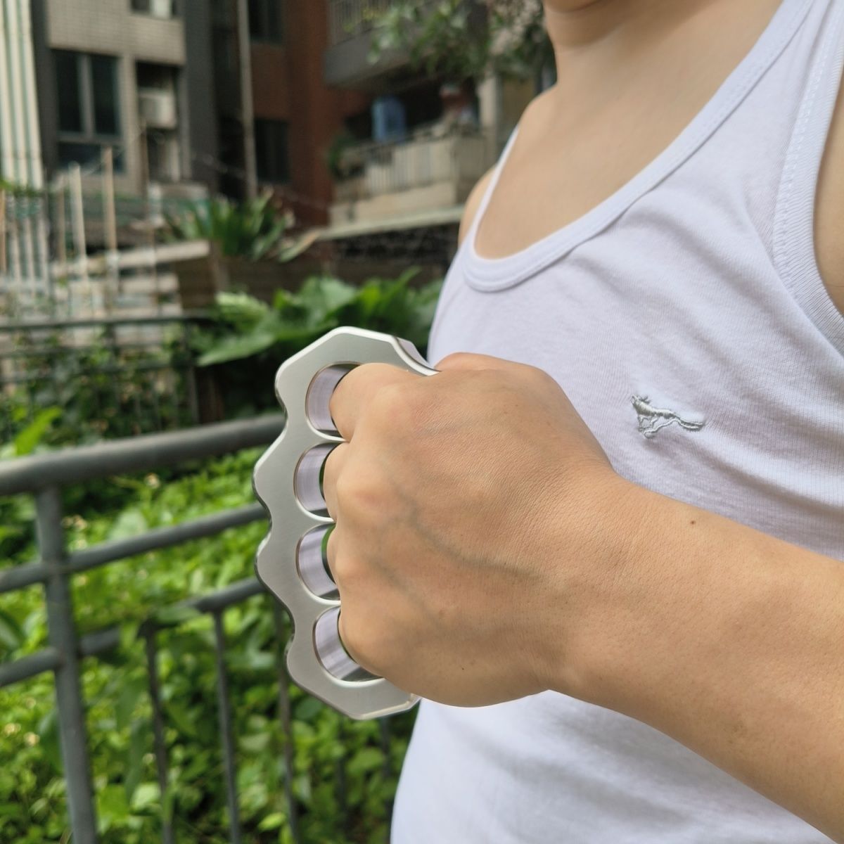 Thickened Steel Four-hole Outdoor Tool