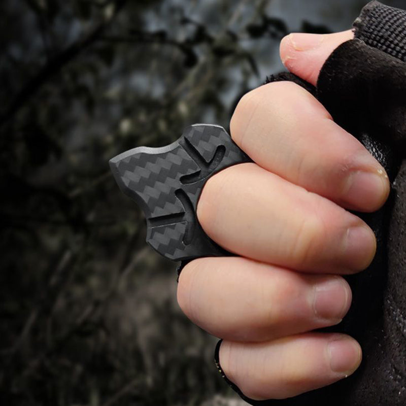 Various Styles of Carbon Fiber Single Finger Keyaccessoryr Backpack Outdoor Tool