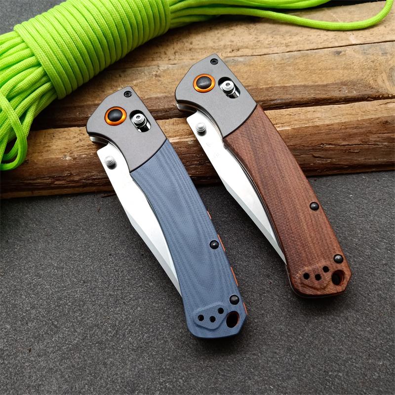 BM15080 G10 Handle and Sandalwood Handle Outdoor Folding Tool