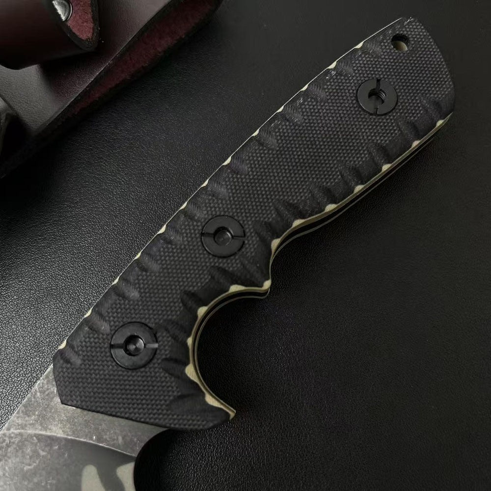 Black Tiger Stripe D2 Outdoor Tool