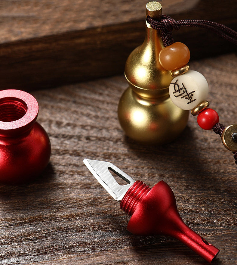 Creative Mini Gourd Portable Keychain Pendant Decoration EDC Tool