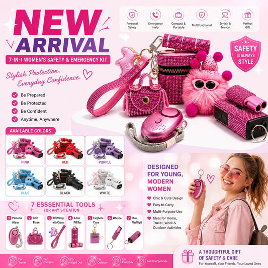 7-in-1 Women's Kit Personal Alarm