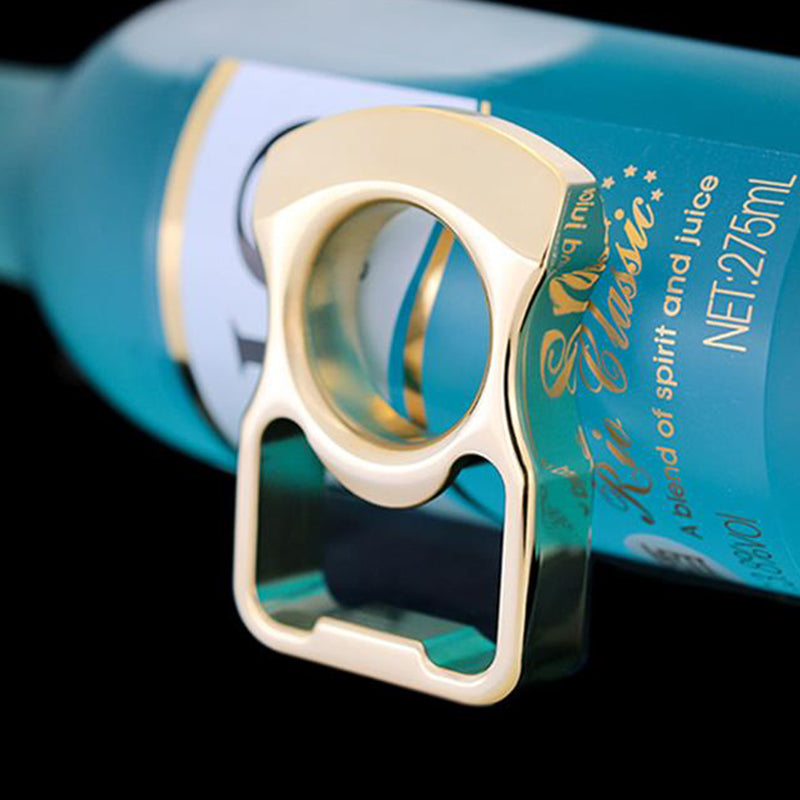 Round arc metal outdoor portable edc bottle opener