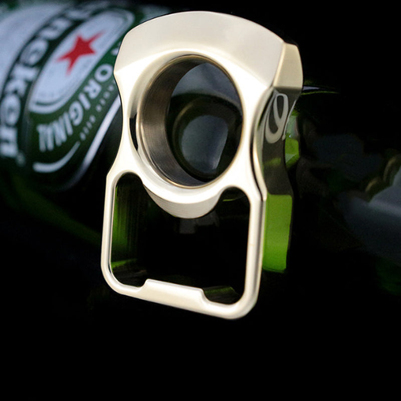 Round arc metal outdoor portable edc bottle opener