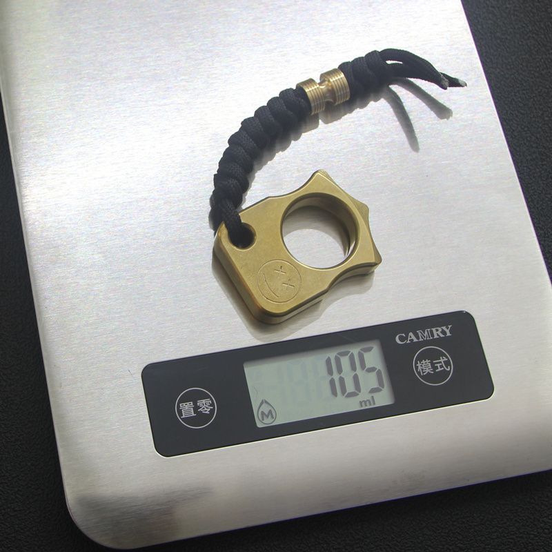 Single Hole Brass Mini EDC Backpack Tool