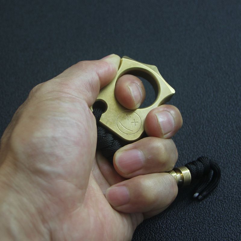 Single Hole Brass Mini EDC Backpack Tool