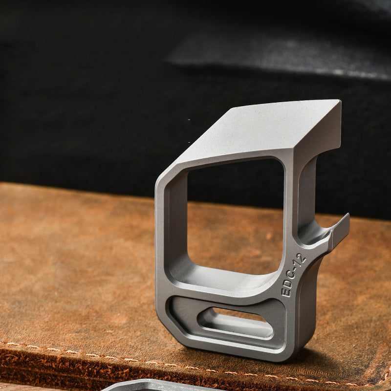 Multifunctional Pendant Titanium Bottle Opener Outdoor Tool