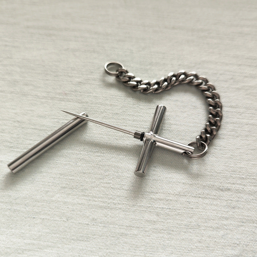 304 Steel Toothpick Titanium Chain Portable EDC Tool