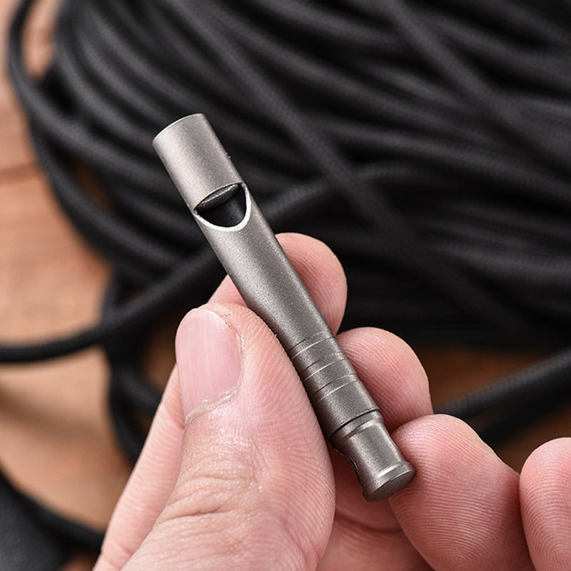 Decibel Titanium Whistle Outdoor Edc Backpack Pendant Tool