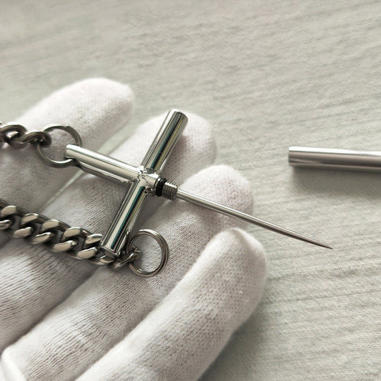 304 Steel Toothpick Titanium Chain Portable EDC Tool