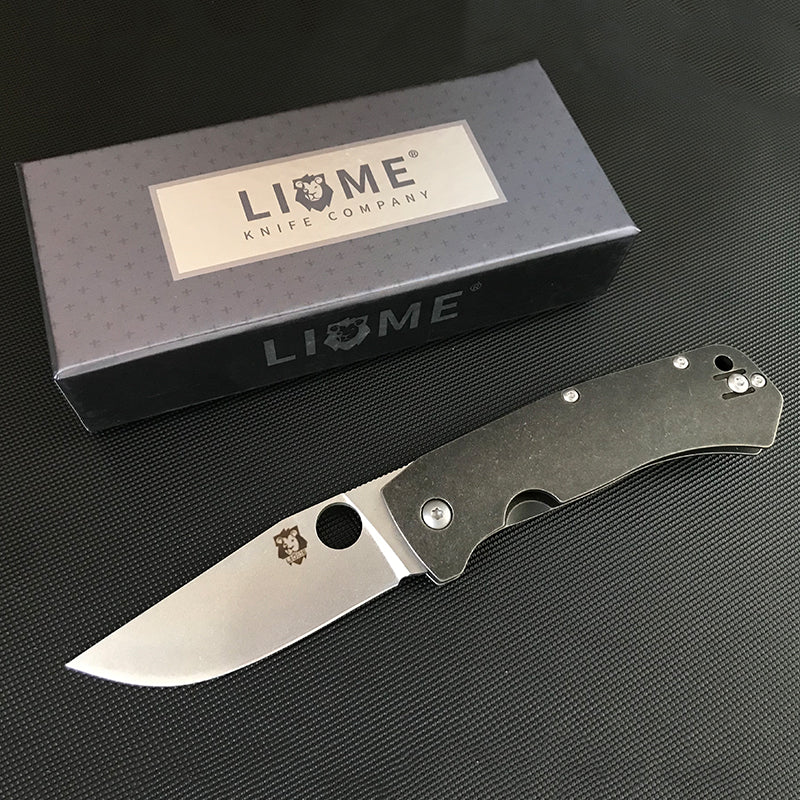 LIOME Outdoor Folding D2 Titanium Alloy Handle Pocket Tool
