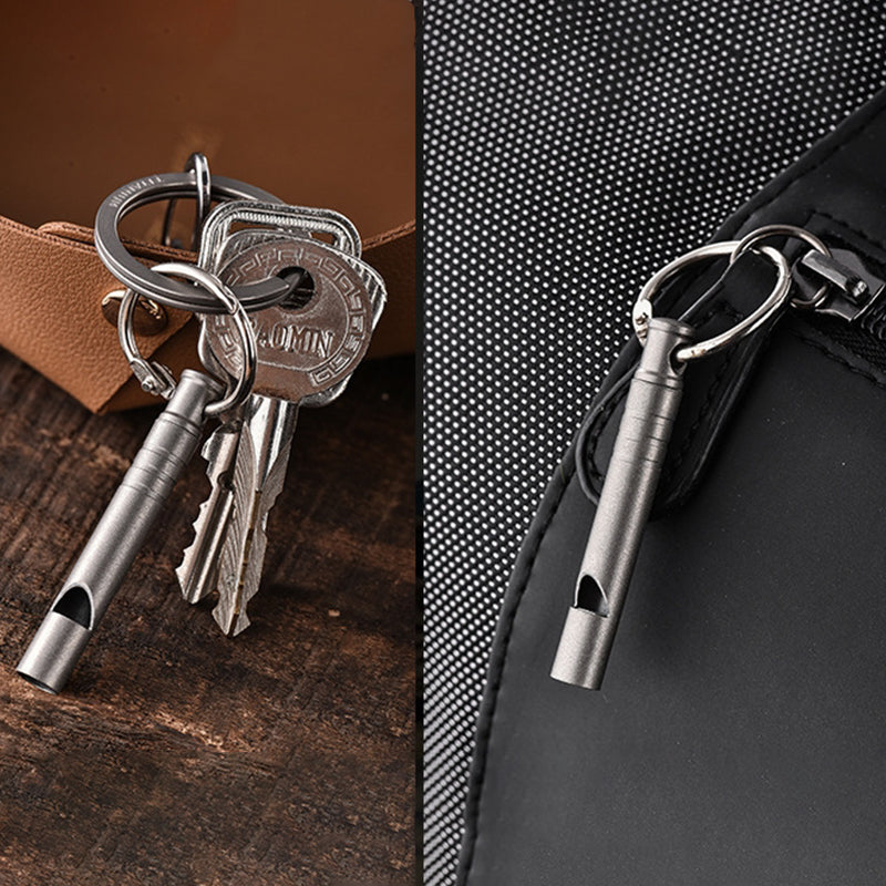 Decibel Titanium Whistle Outdoor Edc Backpack Pendant Tool