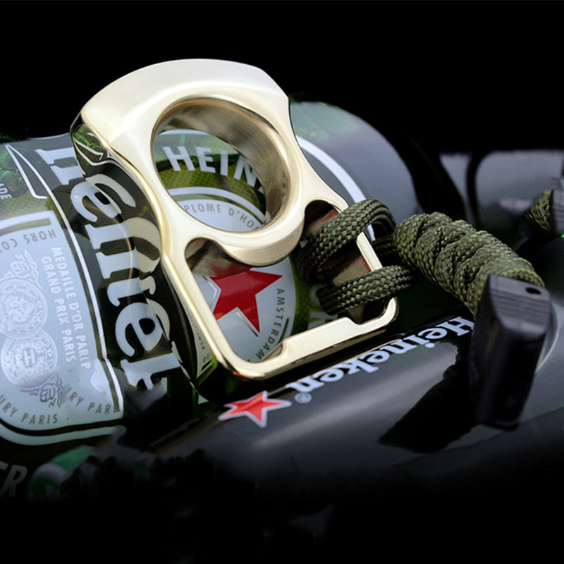 Round arc metal outdoor portable edc bottle opener