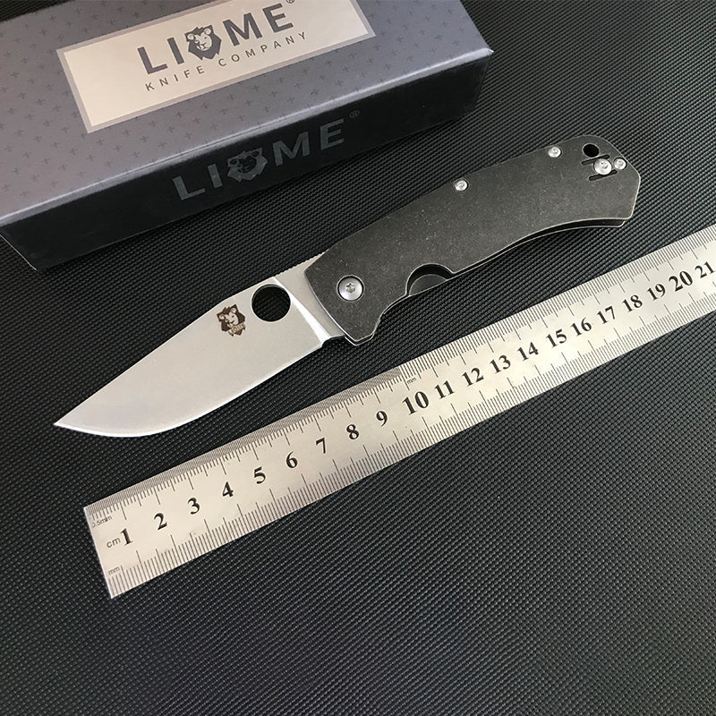 LIOME Outdoor Folding D2 Titanium Alloy Handle Pocket Tool