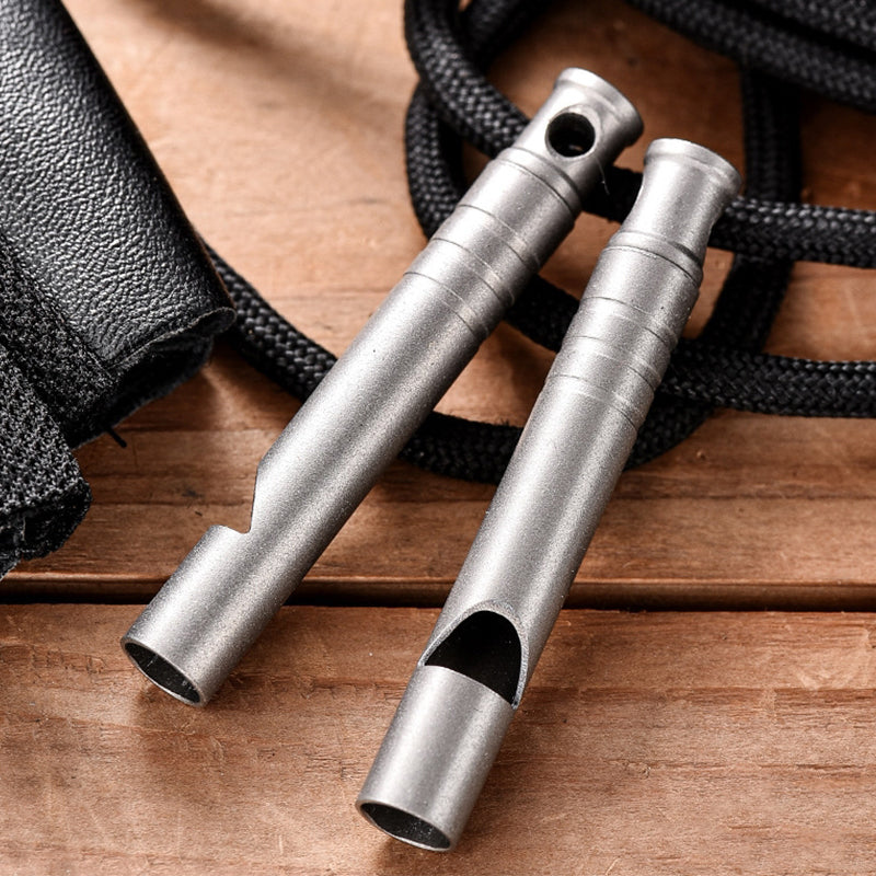 Decibel Titanium Whistle Outdoor Edc Backpack Pendant Tool