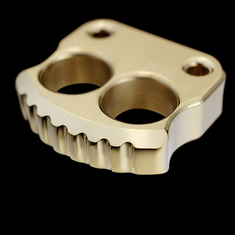 Mini Two Holes Brass Edc Portable Outdoor Easy Carry Tool