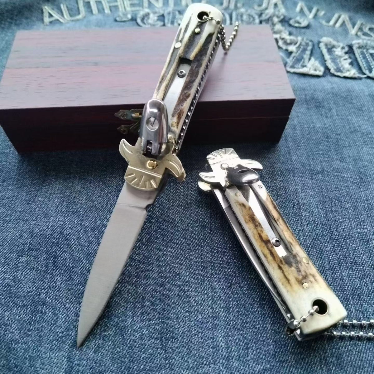 Small Deer Antler Handle D2 Outdoor Portable Tool