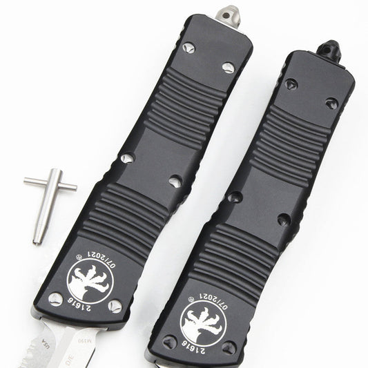 Outdoor Folding Pocket Tool | D2 Steel Detail | 6061 Aviation Aluminum Handle | Compact EDC Utility