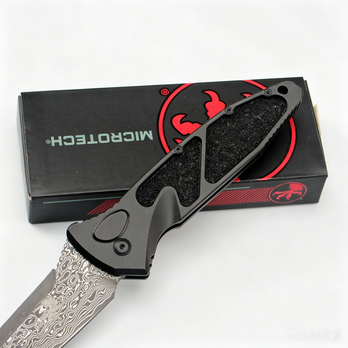 Damascus Steel EDC Keychain Tool | Aviation Aluminum Handle | Pocket Gear