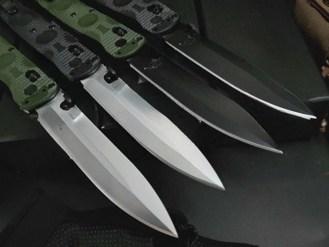BM391 D2 Steel Nylon Fiberglass Plastic Handle Folding Outdoor Tool