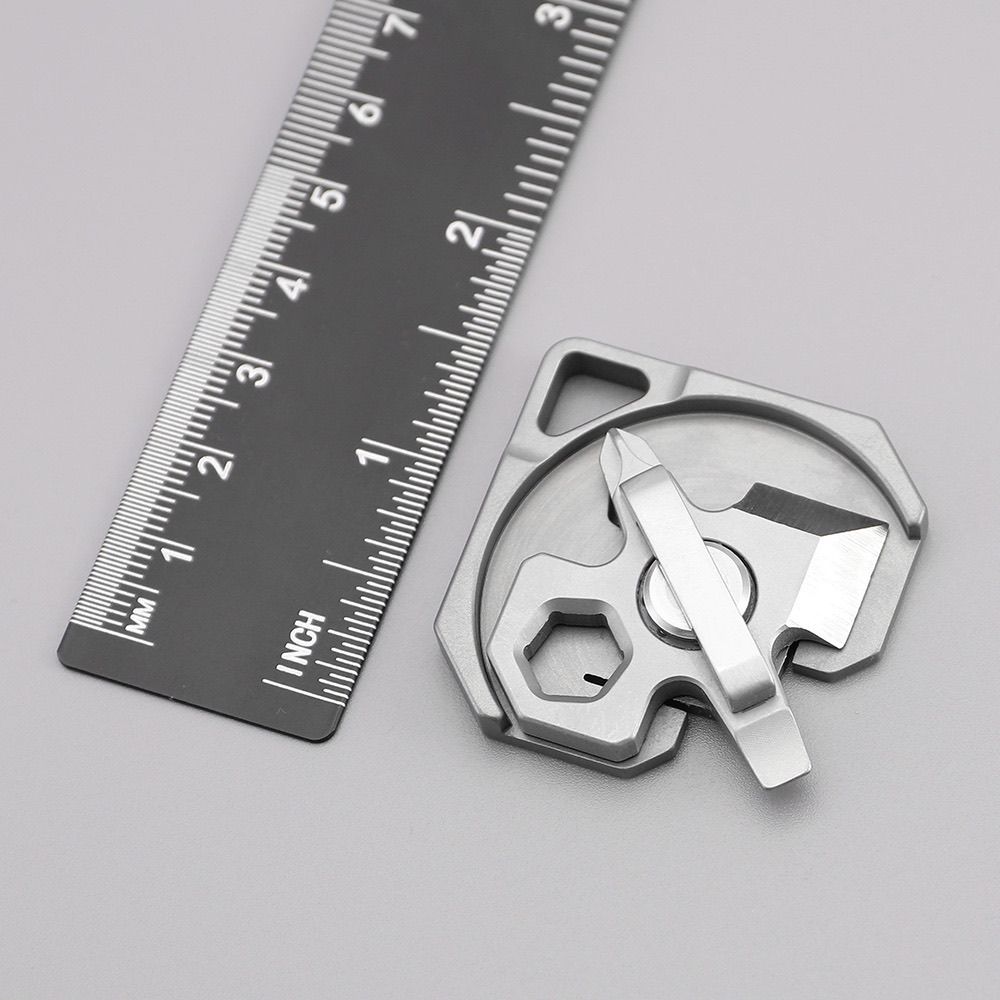 Titanium Alloy Mini Multi-function Keyaccessoryr Backpack EDC Tool