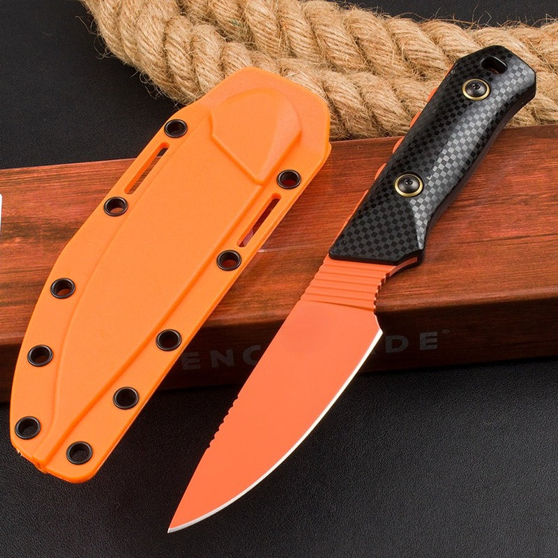 BM15600 Black Nylon Fiberglass Handle D2 Steel Orange Outdoor EDC Tool